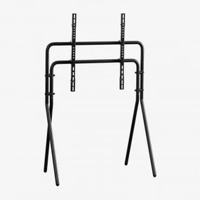 Suporte De Chão Para Tv Em Aço Grifith Preto - Sklum