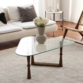 Mesa de Café Cam - Nogueira - 96x41x81 cm