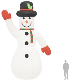 Boneco de neve insuflável com luzes LED 805 cm