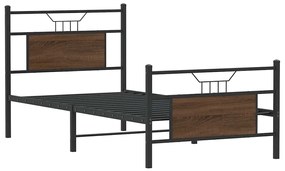 Estrutura cama s/ colchão derivados madeira carvalho castanho