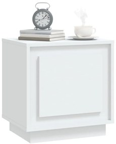 Mesas de cabeceira 2 pcs 44x35x45cm derivados de madeira branco