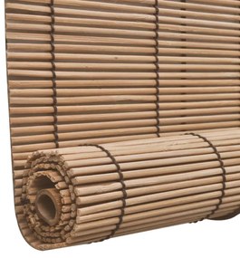 Estores de rolo 2 pcs 100 x 160 cm bambu castanho