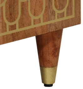 Mesa de cabeceira 50x33x60 cm madeira de mangueira maciça