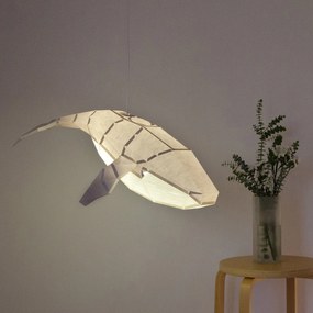 HUMPBACK WHALE - DIY Colour Paperlamp - Light Grey