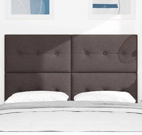 Cabeceira LED Marrom Escuro de 72 cm em Tecido