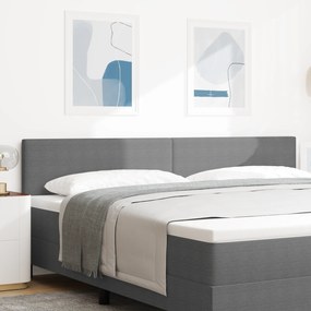 Cabeceira LED vidaXL Design Simples Cinza Claro 100 cm Tecido de Veludo