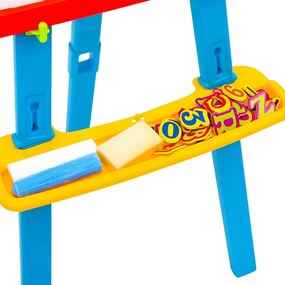 Cavalete infantil com quadro negro e quadro Branco