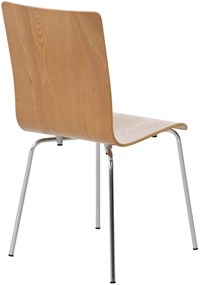 Conjunto de 2 cadeiras de cozinha e sala de jantar Pepe 43 x 87 x 47 cm Cor Carvalho
