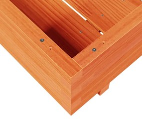 Vaso/floreira de jardim 80x80x26,5 cm pinho maciço castanho-mel