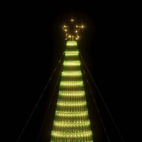 LED Árvore de Natal 1544 LEDs Branco Quente 500 cm