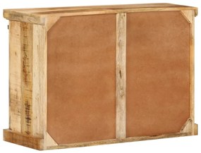 Aparador 80x30x55 cm madeira de mangueira áspera maciça
