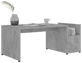 Mesa de centro 90x45x35 cm derivados madeira cinzento cimento