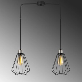 Candeeiro de Teto Kese – Preto – 68 x 20 cm