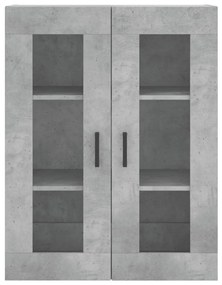 Móveis de parede 2 pcs derivados de madeira cinzento cimento