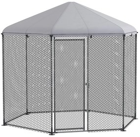 PawHut Galinheiro externo 5 m² parque gradeado dim. 2,8L x 2,45L x 2,46A - área coberta - 5/8 galinhas | Aosom Portugal