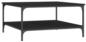Mesa de centro 80x80x40 cm derivados de madeira preto