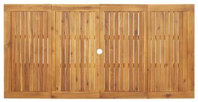 Conjunto de Jantar de Jardim 7 pcs Bege 180 x 90 x 75 cm