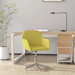 Cadeira de escritório giratória tecido verde claro