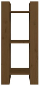 Estante/divisória 41x35x91 cm madeira maciça castanho mel