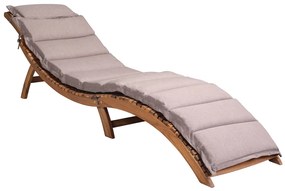 Almofada para espreguiçadeira jardim (NÃO INCLUIDA) 183x56x7cm Creme mesclado