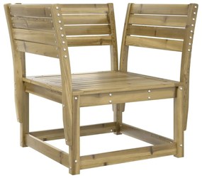 5 pcs conjunto de sofás para jardim madeira de pinho impregnada