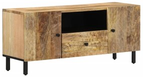 Móvel de TV 105x33x46 cm madeira de mangueira maciça