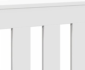 Cobertura de radiador 78x20x82 cm derivados de madeira branco