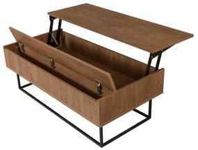 Mesa de Centro Est – Nogueira Preta – 120x43x60 cm