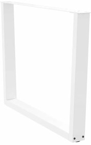 Pés para mesa de jantar em V, 3 peças, branco, 100x(72-73,3) cm, aço