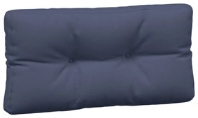 Almofadões para sofá de paletes 7 pcs tecido azul-marinho
