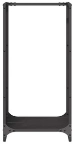 Suporte para lenha 40x30x80 cm aço laminado a frio preto