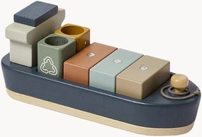 Brinquedo de madeira: navio porta-contentores