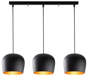 Candeeiro de Teto Berceste – Preto – 74 cm de Diâmetro, 110 cm de Altu