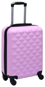 92419 vidaXL Trólei estojo rígido ABS rosa