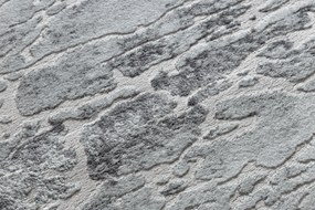 Tapete MEFE moderno  Circulo 6182 Concreto - Structural dois níveis de lã cinza cinzento