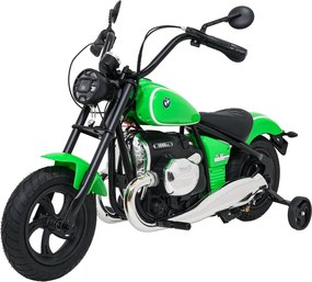 Mota elétrica para crianças 24V BMW R18, Rodas	ar bombeado Verde
