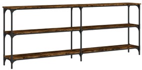Mesa consola 200x29x75 cm derivados de madeira carvalho fumado