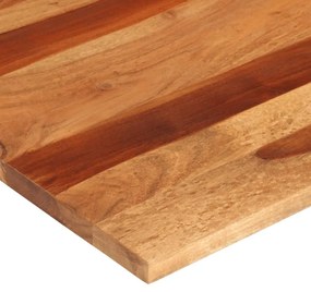 Tampo de mesa madeira de acácia maciça 25-27 mm 80x80 cm