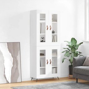 Armário alto 69,5x34x180 cm derivados de madeira branco
