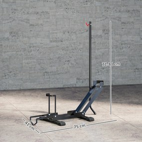 Suporte para bicicletas com altura ajustável, suporte de chão autônomo e dobrável para bicicletas de 20 a 29 polegadas, preto