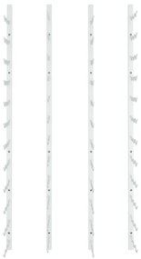 Garrafeira de parede para 36 garrafas 2 pcs ferro branco