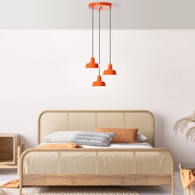 Candeeiro Suspenso Memati – Laranja – Diâmetro 45 cm