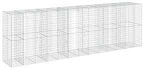 Cesto gabião com cobertura 650x100x200 cm ferro galvanizado