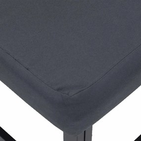 Conjunto de Sofá de Jardim 5 pcs Preto 213 x 71.5 x 71 cm