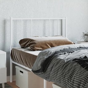 Cabeceira de cama 80 cm metal branco