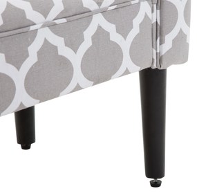 Banco com Braços, Estofado Junto à Cama tipo Banco de Madeira para Quarto ou Corredor - 132x45,5x58cm
