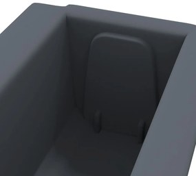 Floreiras para paletes Euro 12 pcs 36x13,5x9,5 cm PP cinzento