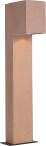 Poste de luz exterior moderno terracota 65cm IP44 - Pompei