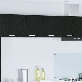 vidaXL Armário suspenso com porta Riga Carvalho Preto 80 x 31 x 40 cm