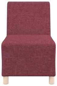 Poltrona sem braços 55 cm tecido vermelho tinto